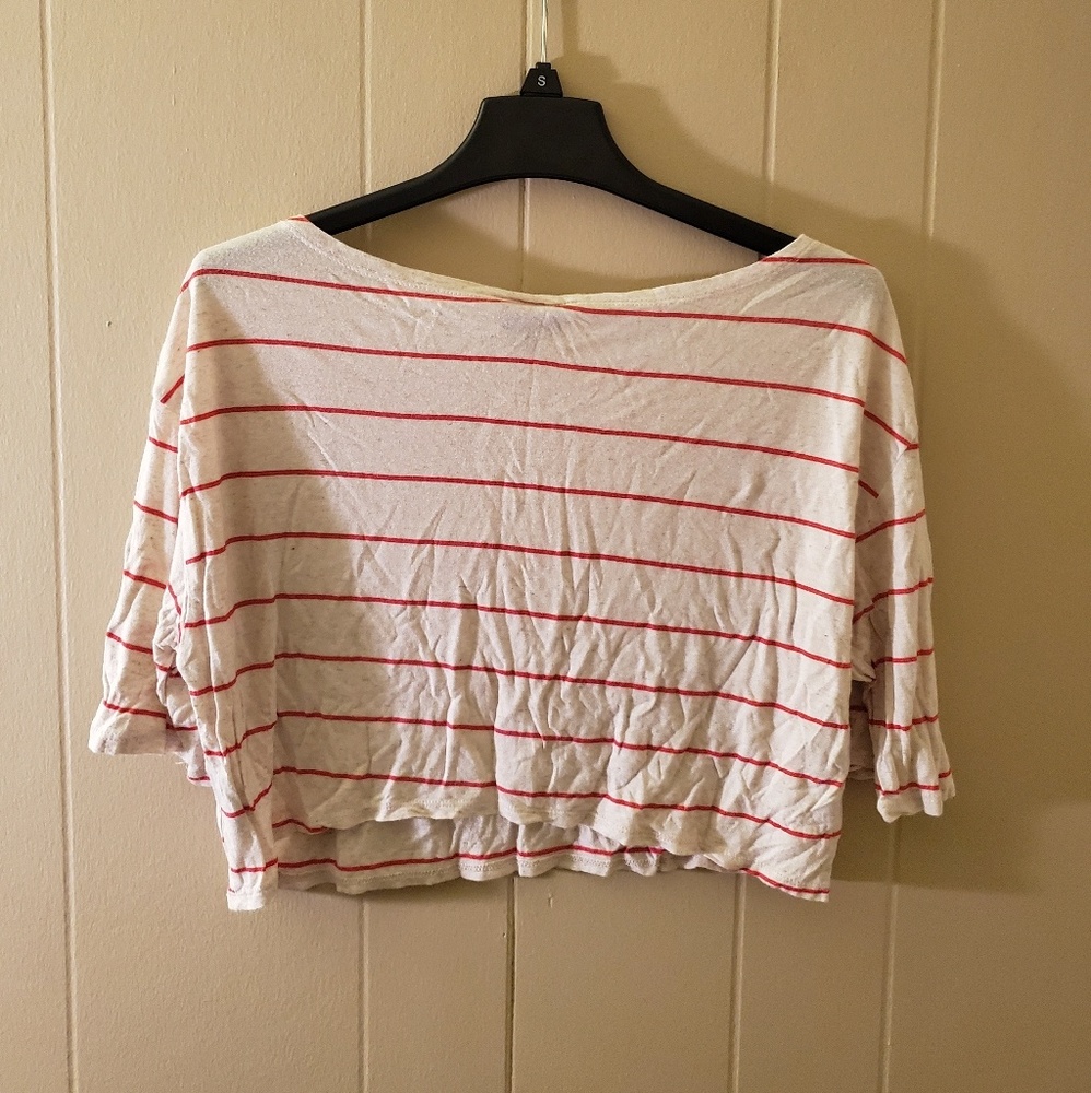 💝 5/$20 Rue 21 Red and White Crop Top *Size XL * - Picture 2 of 3